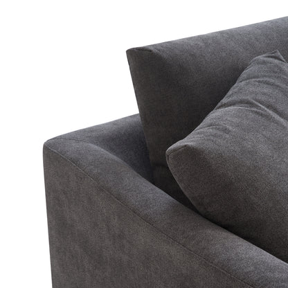 Aalto Fresh Dark Grey Upholstered Fabric Sofa