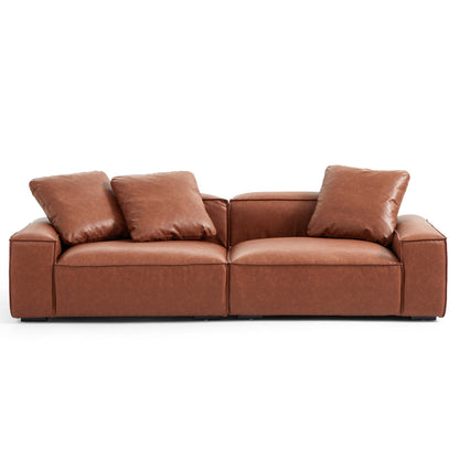 Hi-Tech Fabric Leather-Like Cover Living Room Modular Sofa