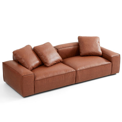 Hi-Tech Fabric Leather-Like Cover Living Room Modular Sofa