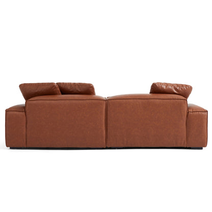 Hi-Tech Fabric Leather-Like Cover Living Room Modular Sofa