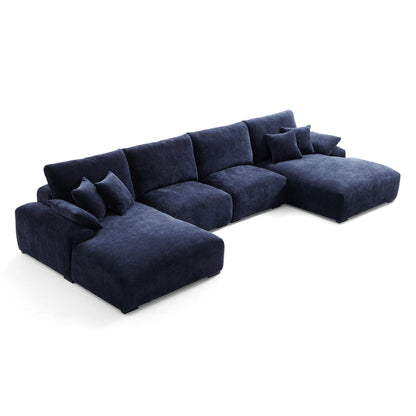 Indoor sofa furniture u shaped sectional modern sitting room sofa