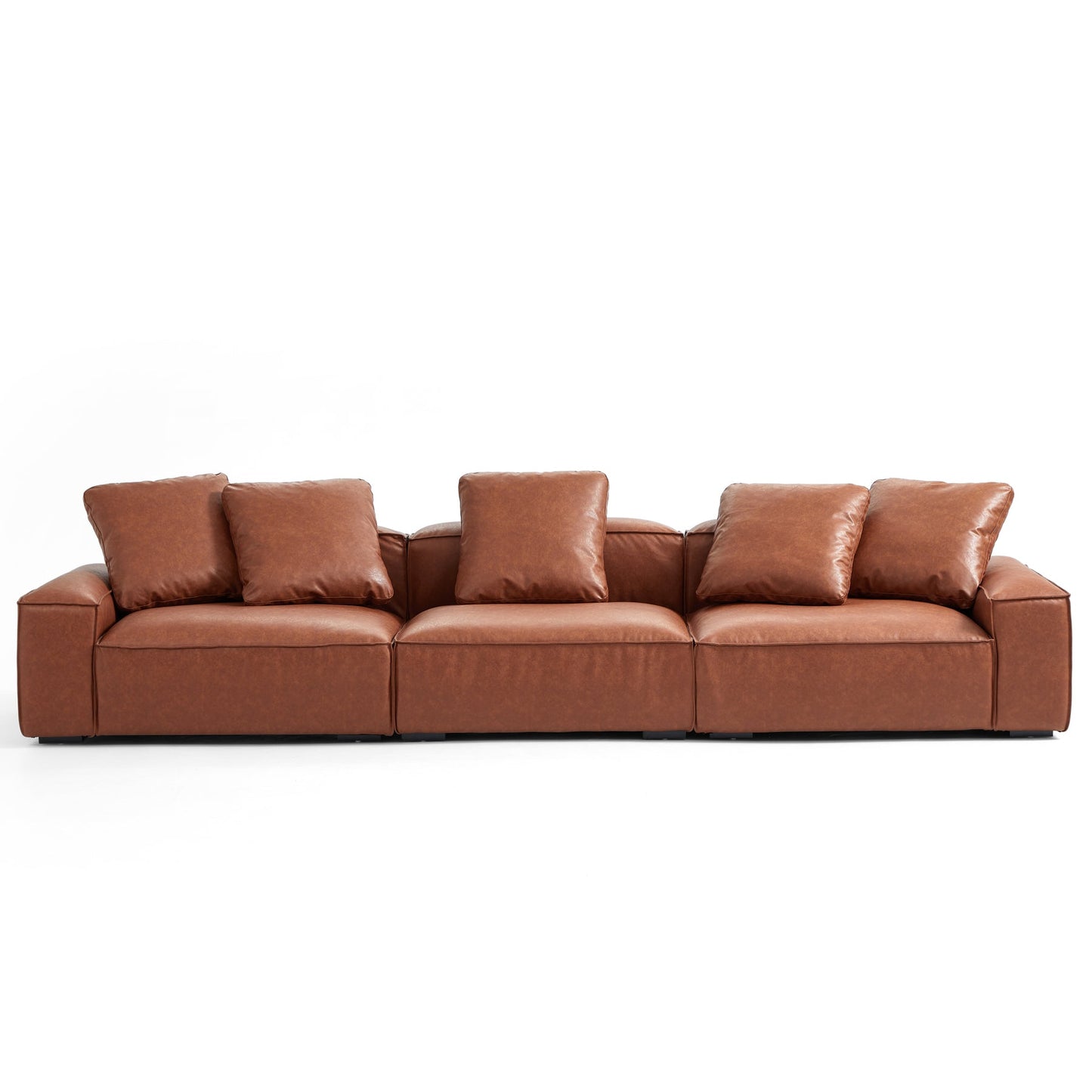 Hi-Tech Fabric Leather-Like Cover Living Room Modular Sofa