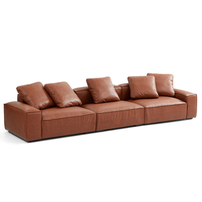 Hi-Tech Fabric Leather-Like Cover Living Room Modular Sofa