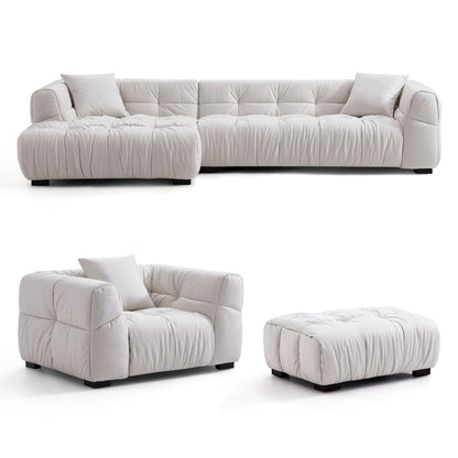 Modern living room hi tech fabric 3 pieces sofa set