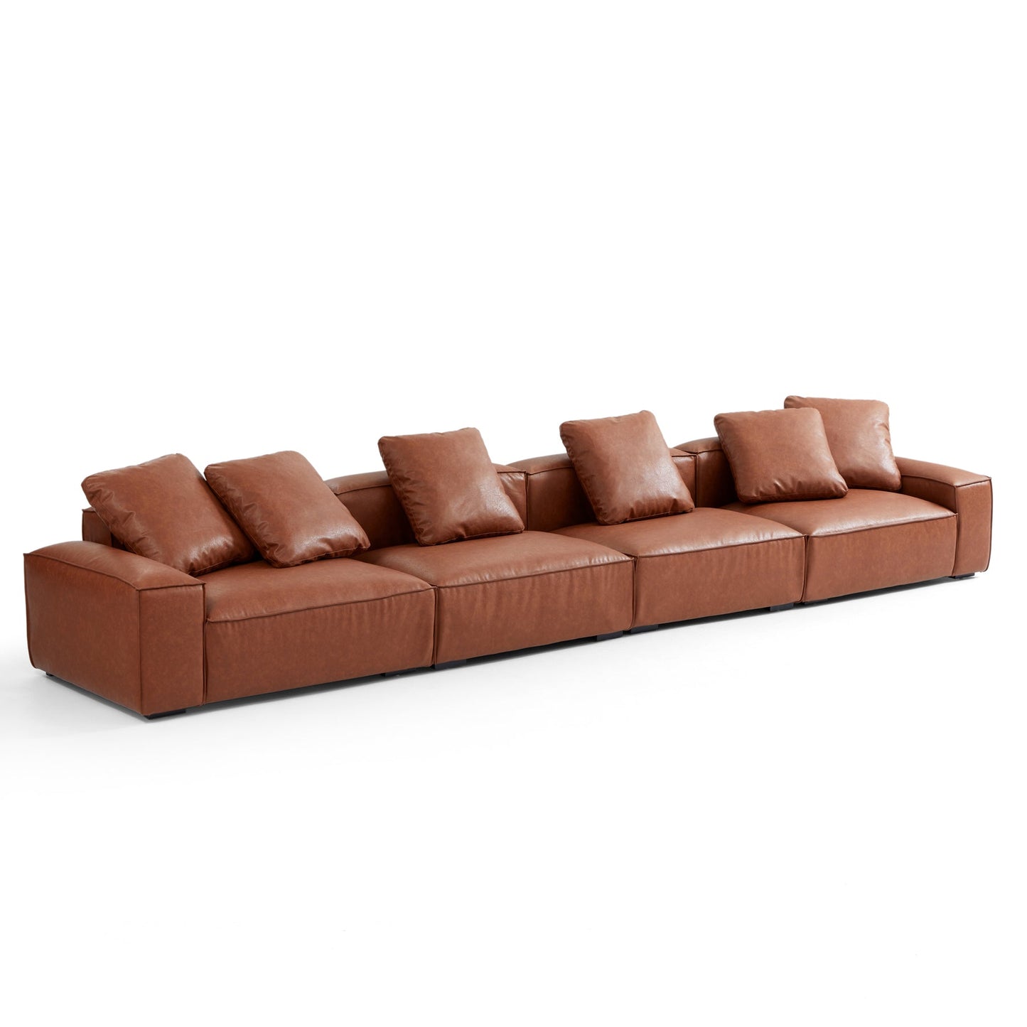 Hi-Tech Fabric Leather-Like Cover Living Room Modular Sofa