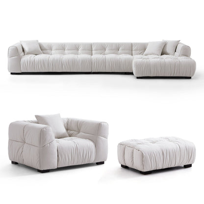 Modern living room hi tech fabric 3 pieces sofa set