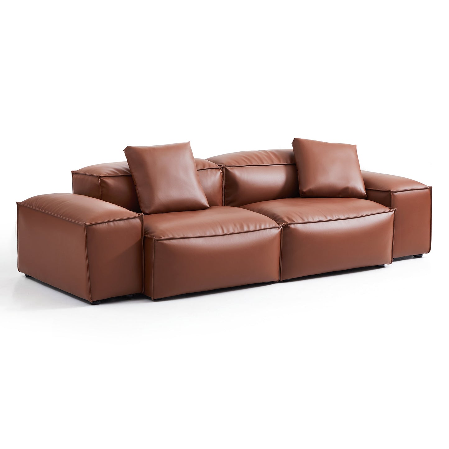 Indoor modern modular genuine leather sofa