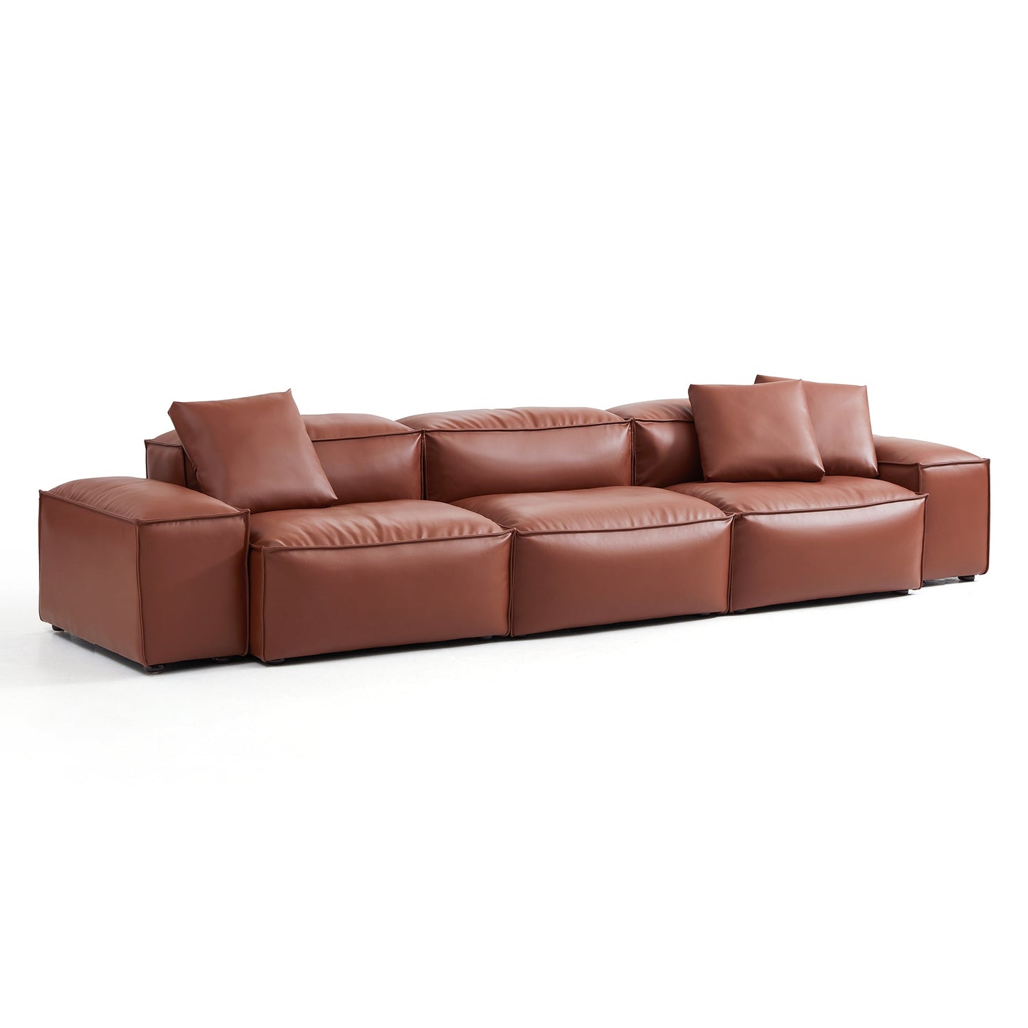 Indoor modern modular genuine leather sofa