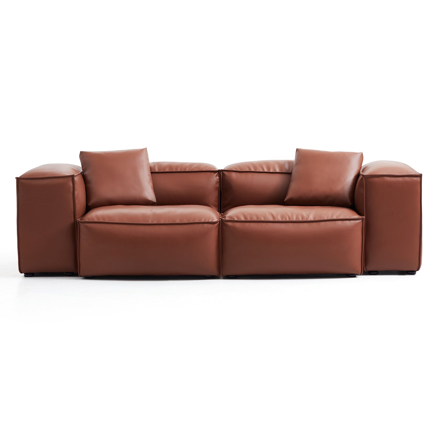 Indoor modern modular genuine leather sofa