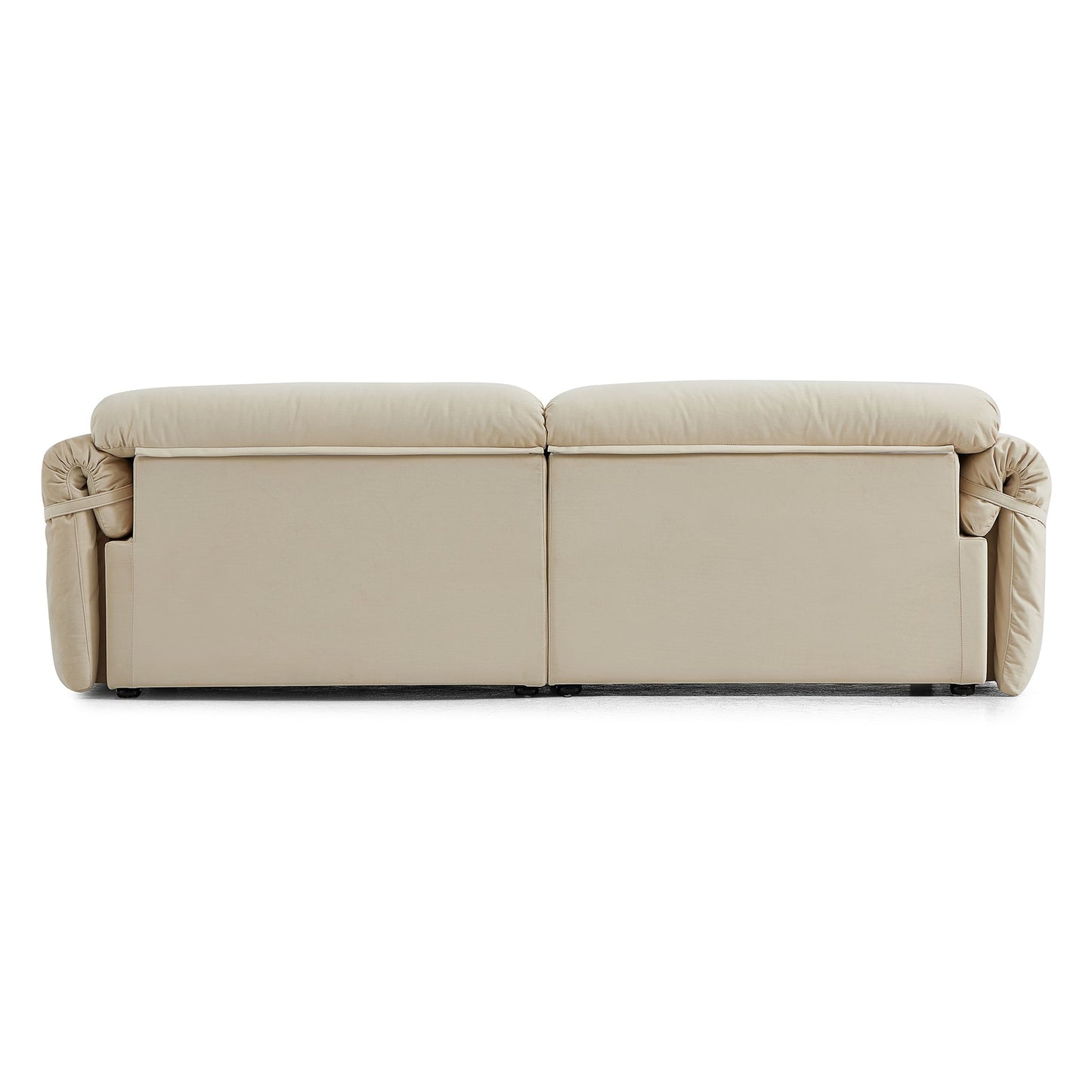 Modern i-Shape Modular Matt Velvet Fabric Upholstery Sofa