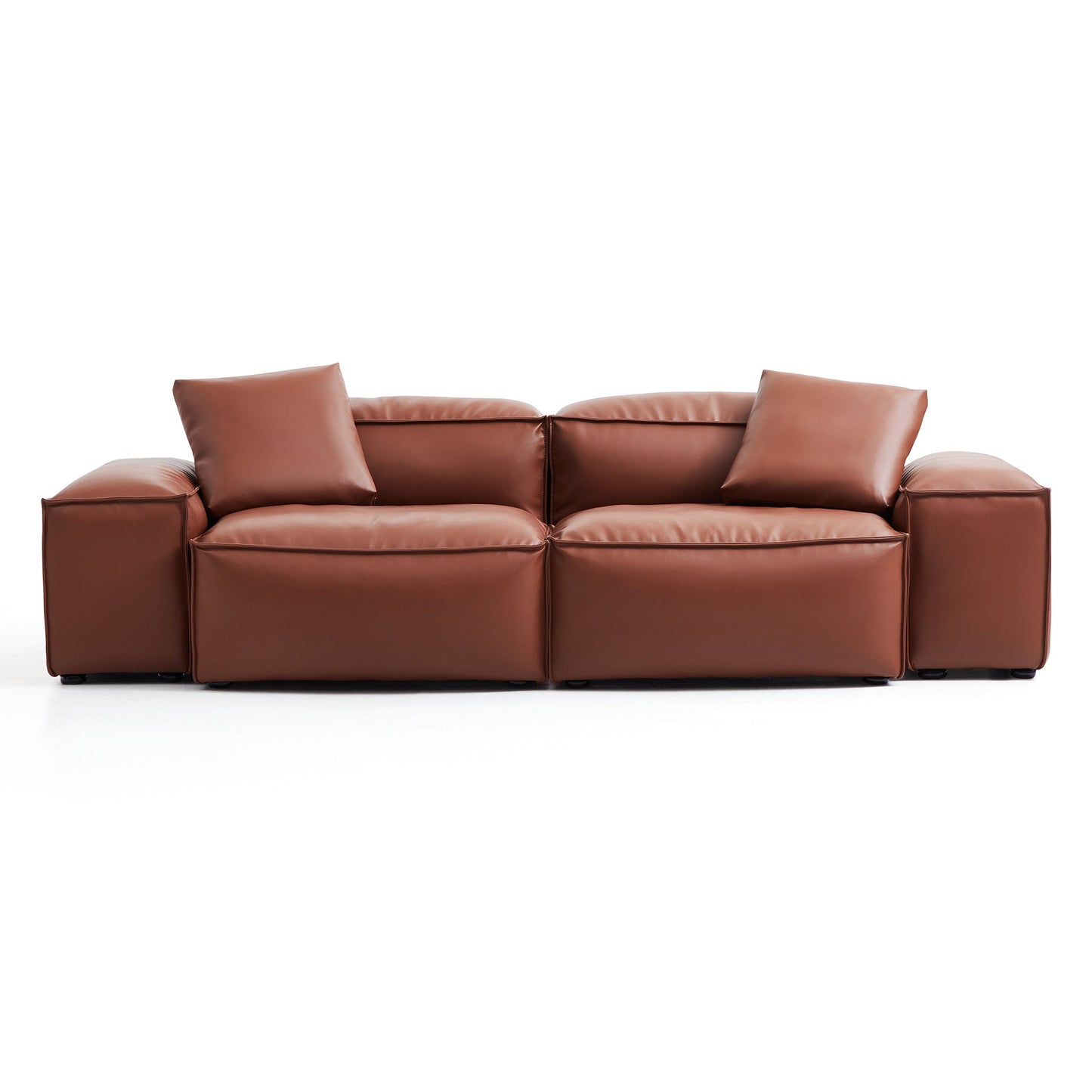 Indoor modern modular genuine leather sofa