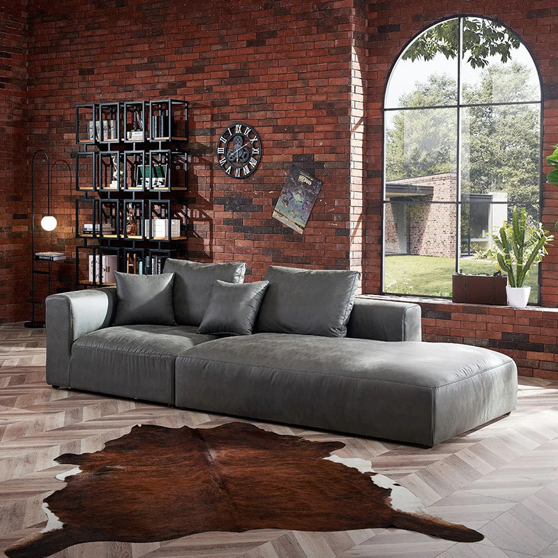 Designer Living Room Chase Lounge Large Sofa Dark Grey