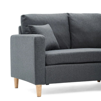 Fabric Upholstered Compact Sectional Sofa