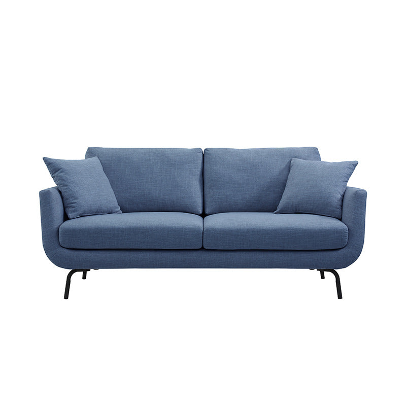 Nordic Minimalist Fabric Upholstered Loveseat