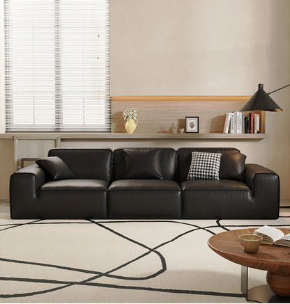 Modern Living Room Classic Leather Sectional Sofa