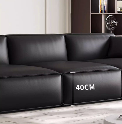 Modern Living Room Classic Leather Sectional Sofa