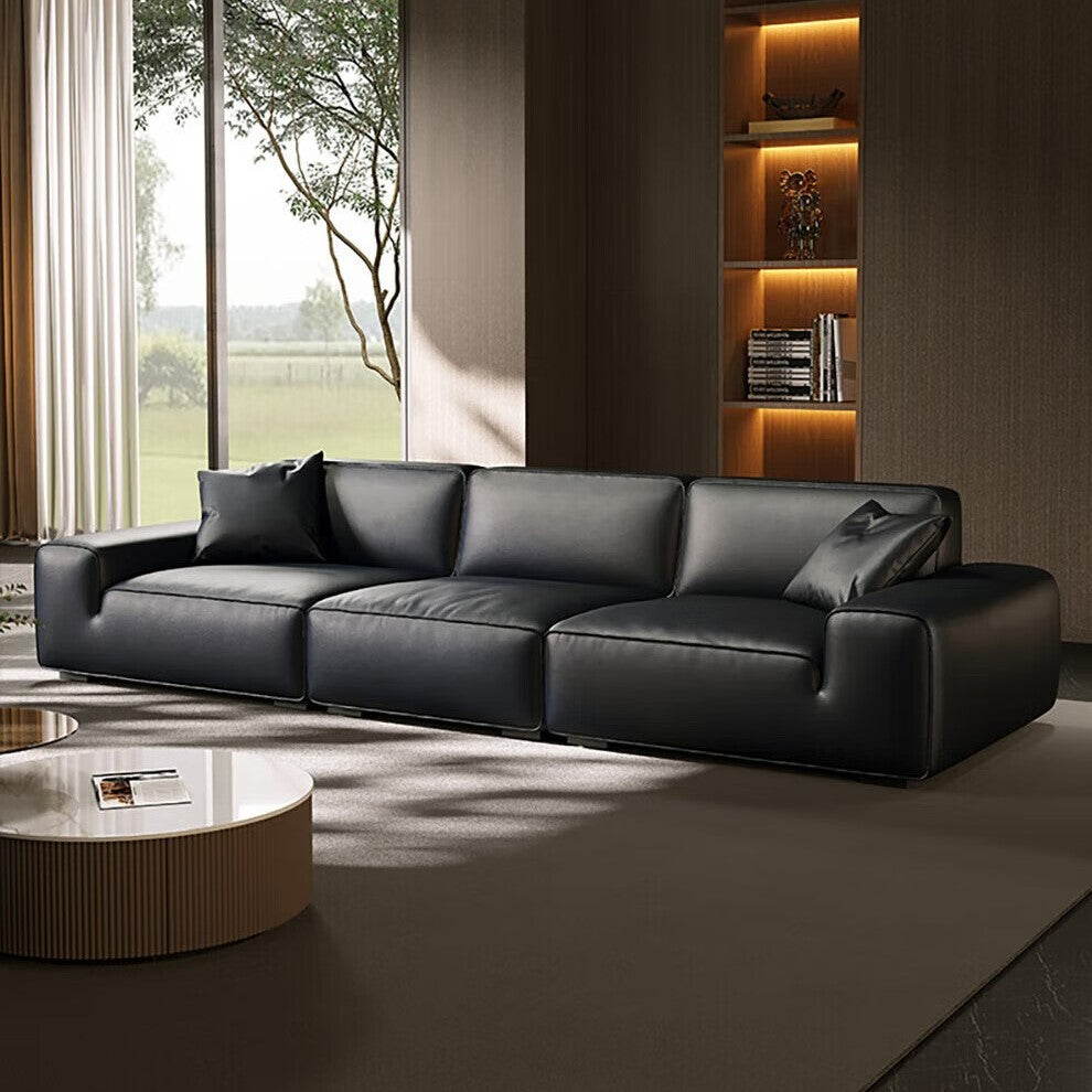 Modern Living Room Classic Leather Sectional Sofa