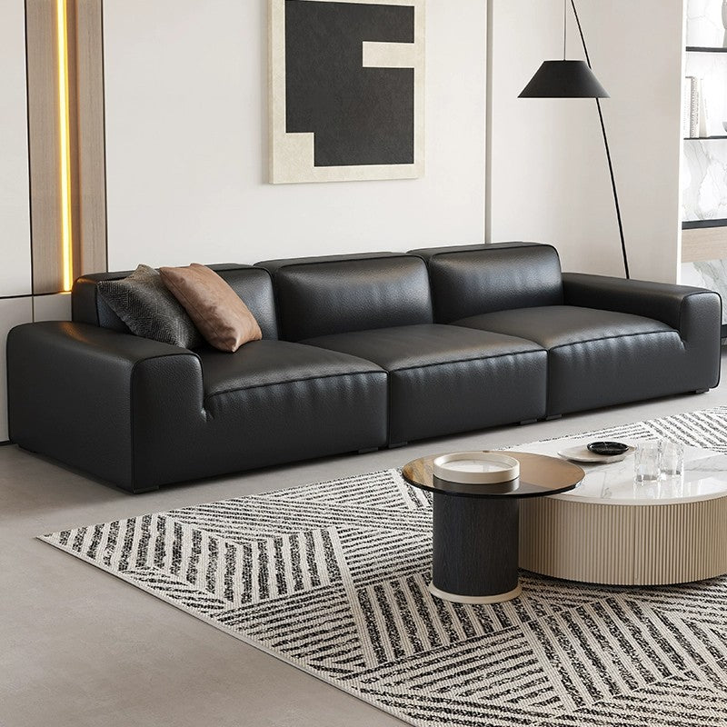 Modern Living Room Classic Leather Sectional Sofa