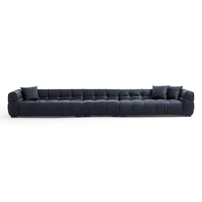 Designer Black Leather Sofa