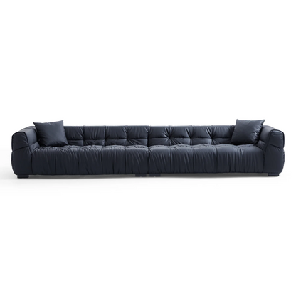 Designer Black Leather Sofa