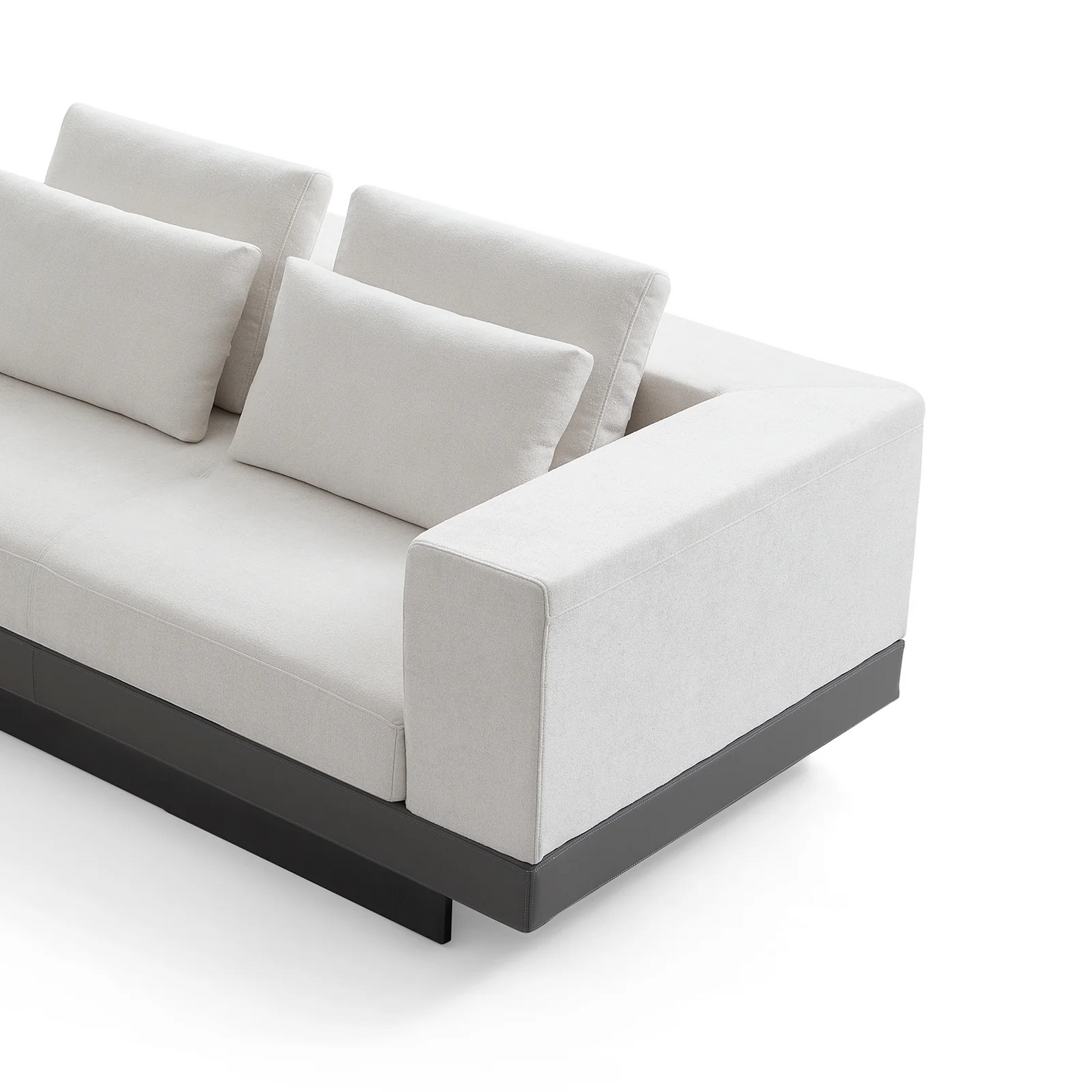 Designer Minimalist Connery Linen Fabric Sofa