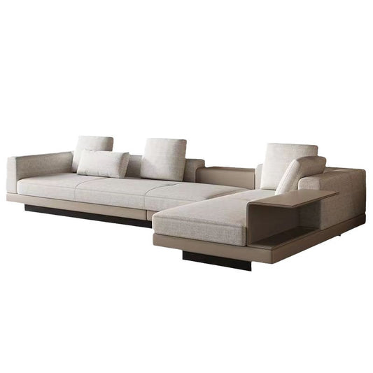 Designer Minimalist Connery Linen Fabric Sofa