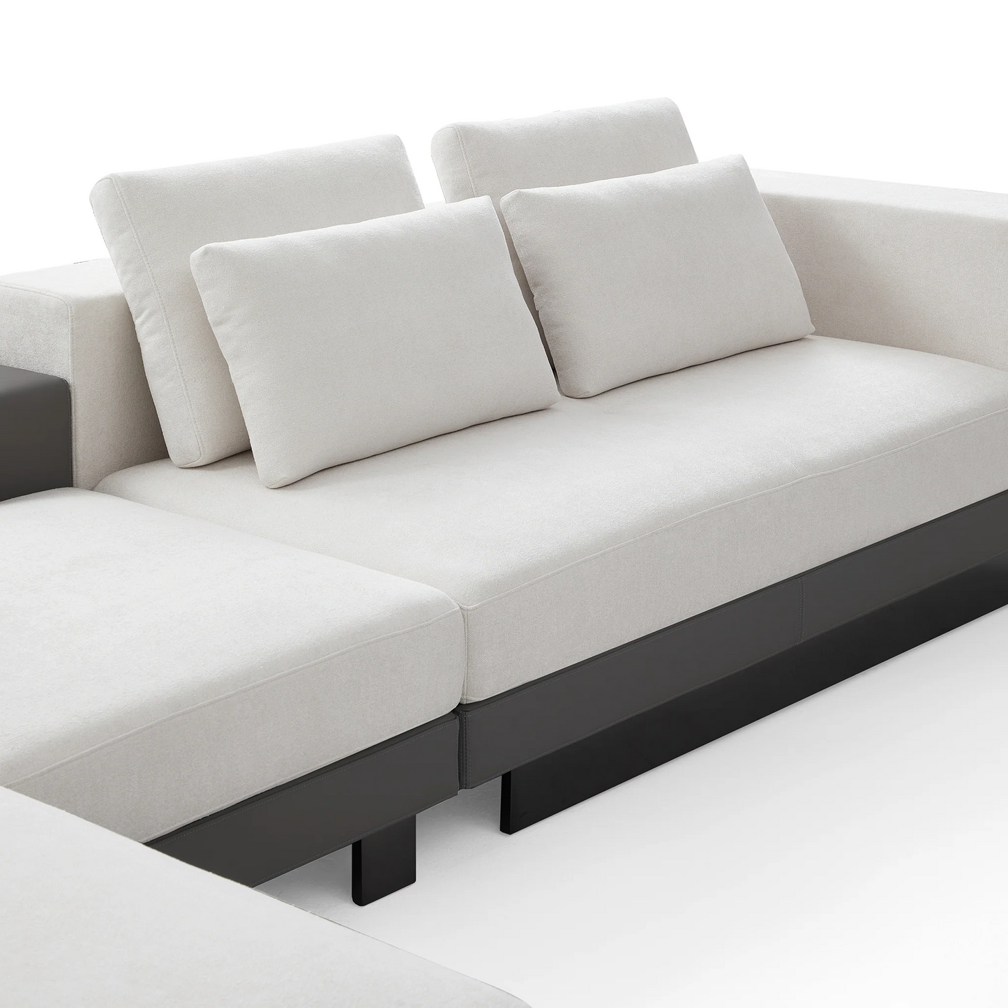 Designer Minimalist Connery Linen Fabric Sofa