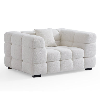 Minimalist Boucle Fabric Sofa