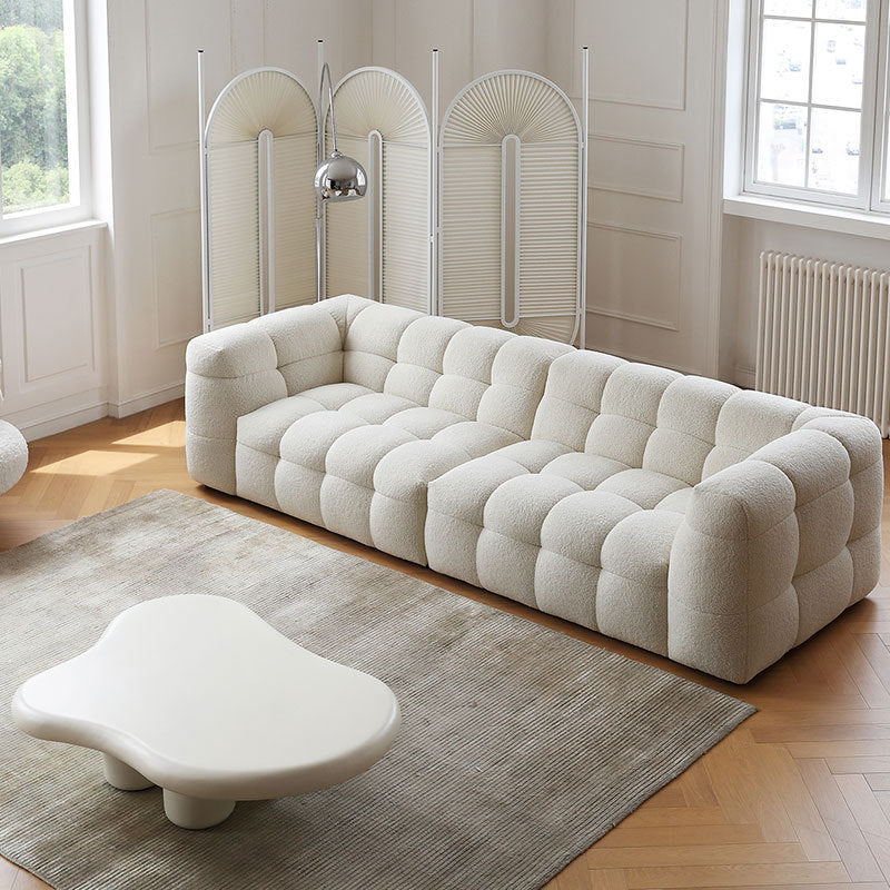 Minimalist Boucle Fabric Sofa