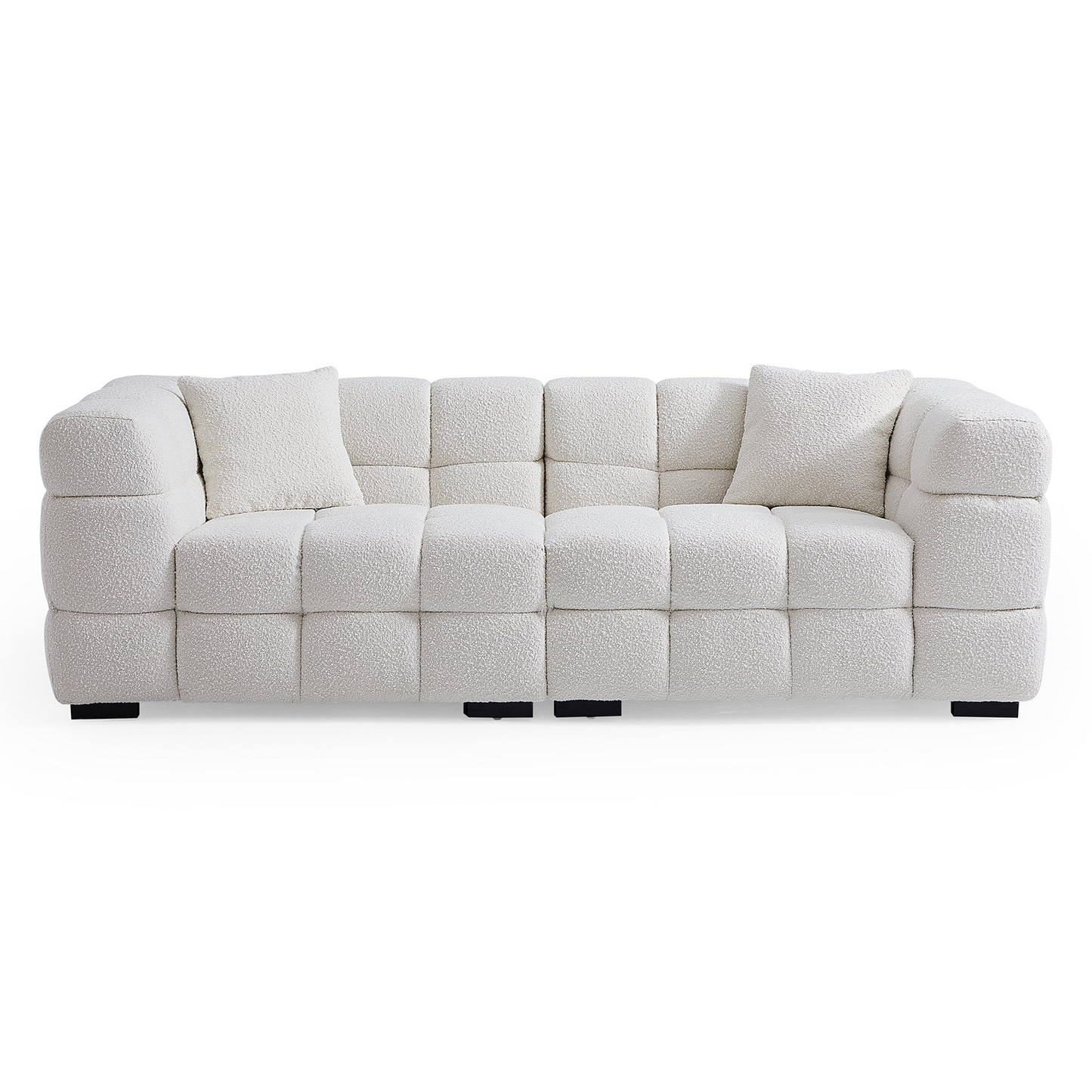 Minimalist Boucle Fabric Sofa