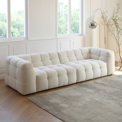 Minimalist Boucle Fabric Sofa