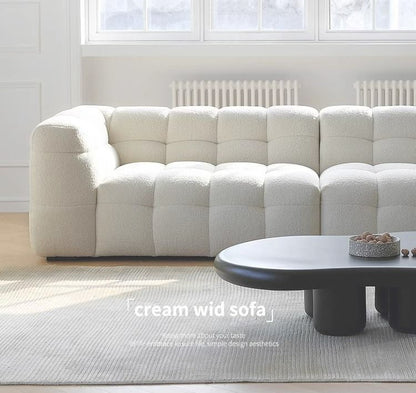 Minimalist Boucle Fabric Sofa