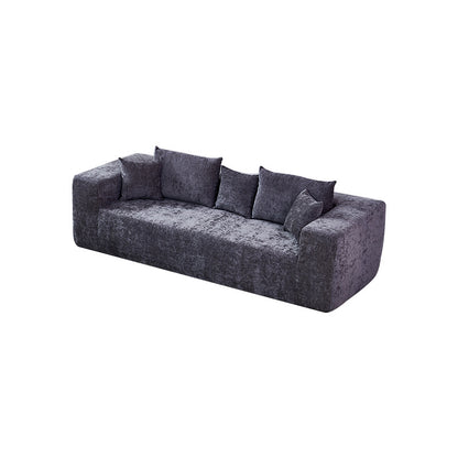 2 seater compressed vacuum sofa dark grey