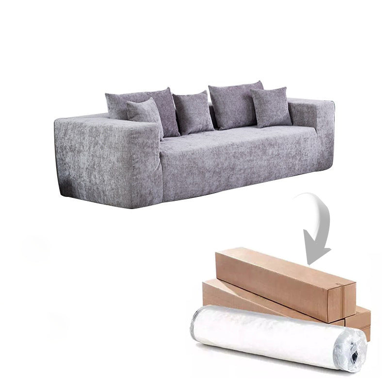 2 seater compressed vacuum sofa light grey