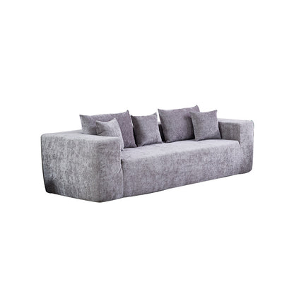 2 seater compressed vacuum sofa light grey