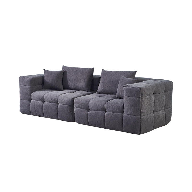 3 seater compressed vacuum sofa dark grey