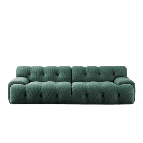 Low Armrest Fabric Sofa