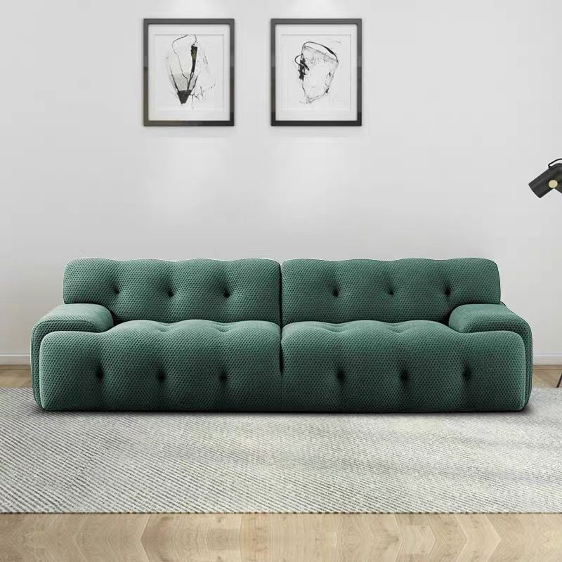 Low Armrest Fabric Sofa