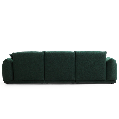 Modern Home 3 Seater Boucle Sofa in Green