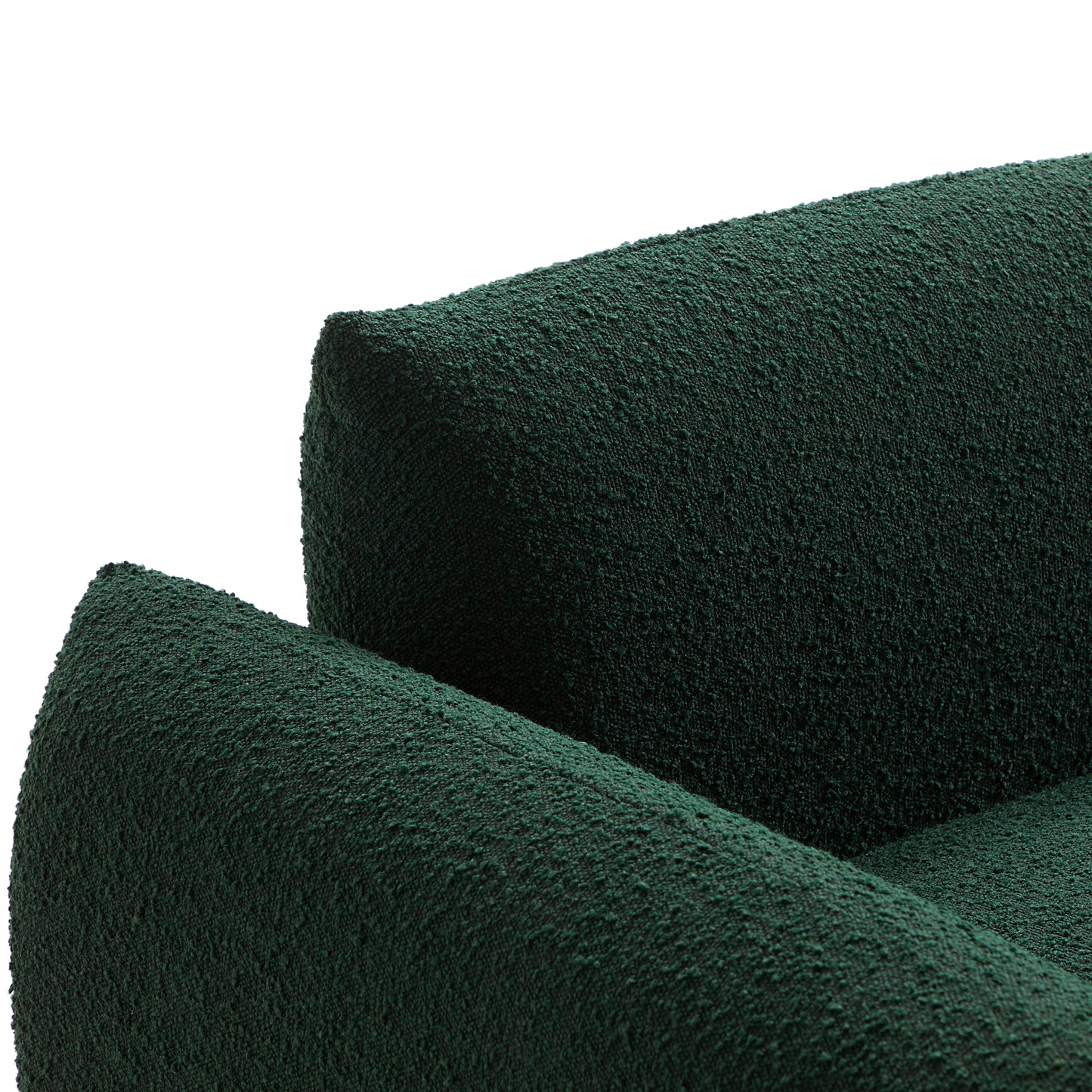 Modern Home 3 Seater Boucle Sofa in Green