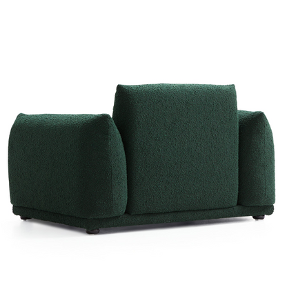 Lamb Fleece Upholstered Boucle Single Sofa