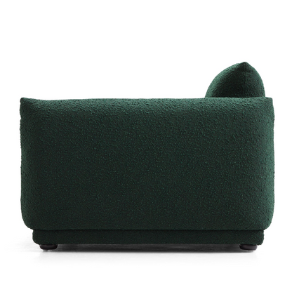 Lamb Fleece Upholstered Boucle Single Sofa