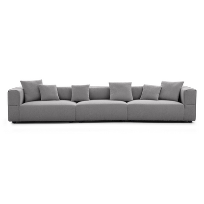 4- Seater Modern Boucle Sofa Grey