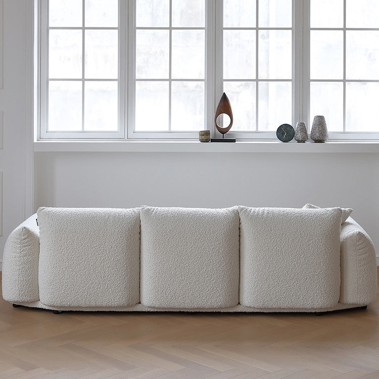 Upholstery Fabric Boucle Sofa White