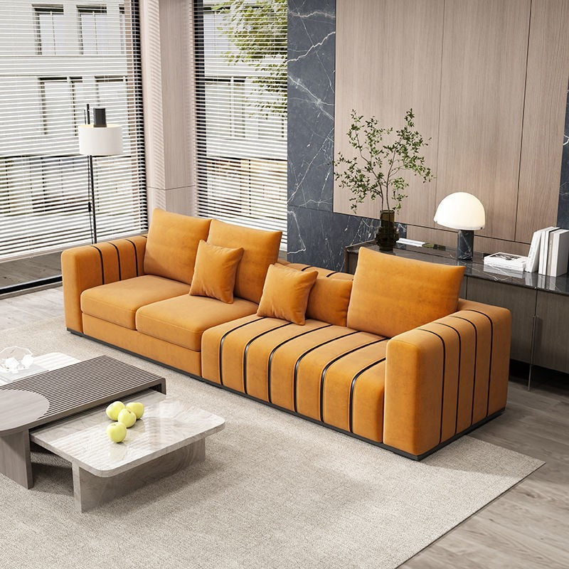 Leathaire Upholstered 4-Seater Sofa