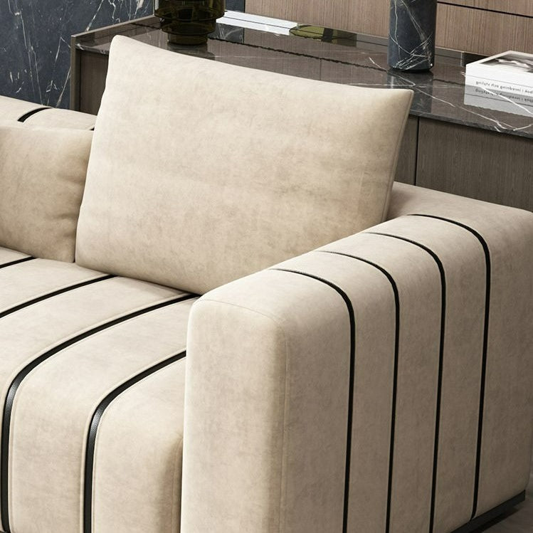 Leathaire Upholstered 4-Seater Sofa