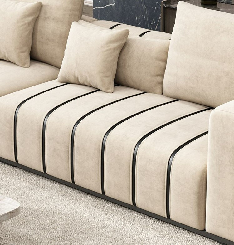 Leathaire Upholstered 4-Seater Sofa