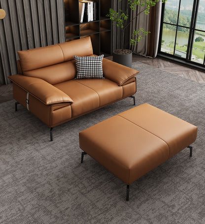 Indoor Living Room Genuine Leather Sectional Sofas Set