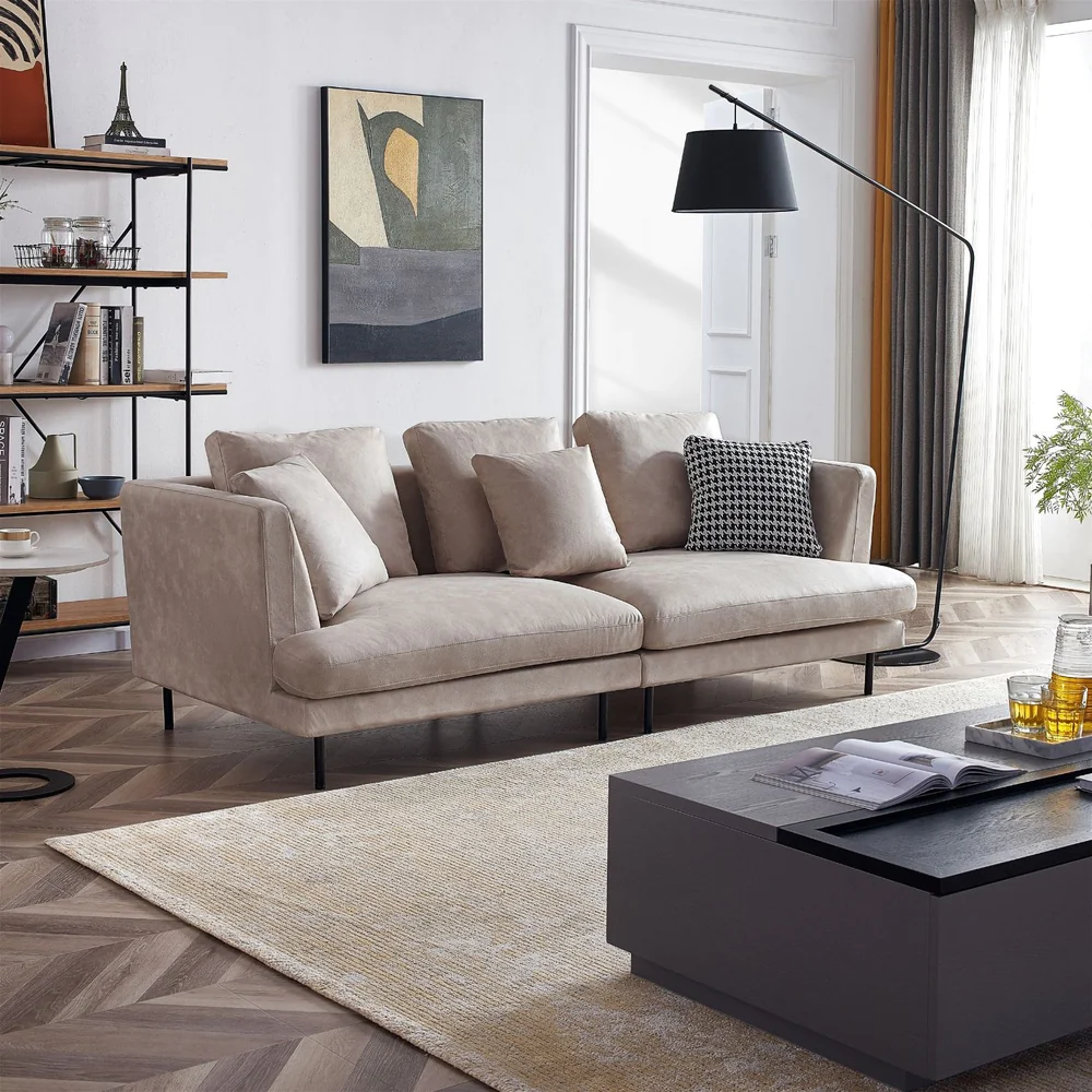 Italian Style Nappa Leather Modular Sofa