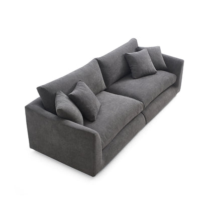 Aalto Fresh Dark Grey Upholstered Fabric Sofa